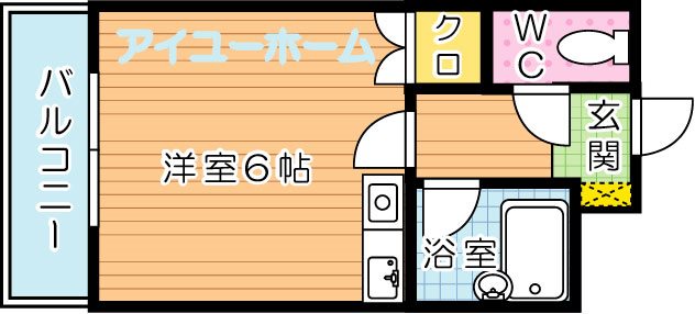 PLEAST西川頭　B棟（プレスト西川頭） 間取り