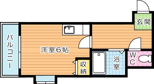 ベルガ中津口 801号室 間取り