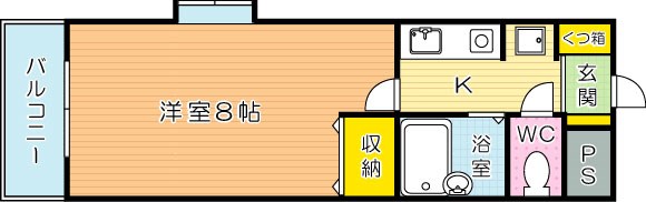 Bergamotto吉野町(ベルガモット吉野町) 801号室 間取り