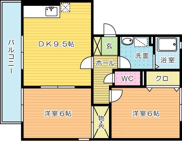 メルベーユ前田 201号室 間取り