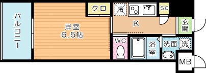 アミュゼ城野 402号室 間取り