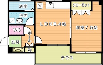 プロニティＣ棟 103号室 間取り