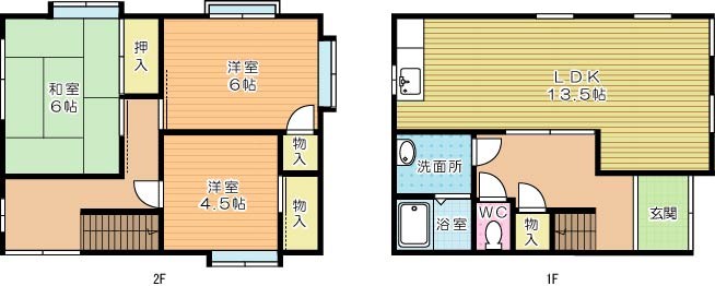 ヴィレッジ前田 B3号室 間取り