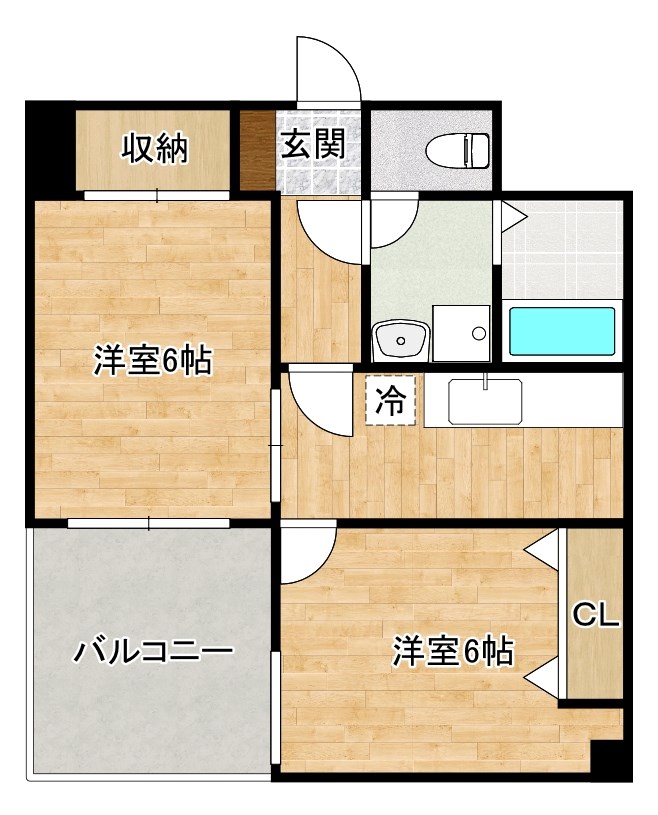 アヴィニール中井 205号室 間取り