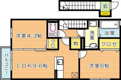 グランドヒルズ　Ａ棟 間取り図