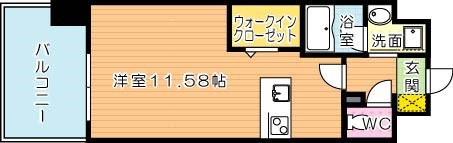 LEGEND111（レジェンド111） 407号室 間取り