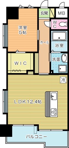 ギャラン片野Ｎｅｏ 621号室 間取り