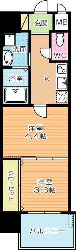 ギャラン片野Ｎｅｏ 間取り図