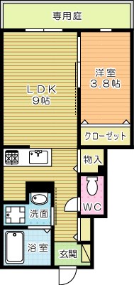 YOURMAISON社ノ木(ユアメゾン社ノ木) 102号室 間取り