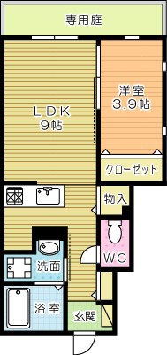 YOURMAISON社ノ木(ユアメゾン社ノ木) 103号室 間取り