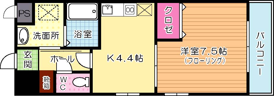 nova　nexus（ノヴァ　ネクサス） 401号室 間取り