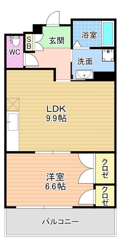 REZIA小倉 903号室 間取り