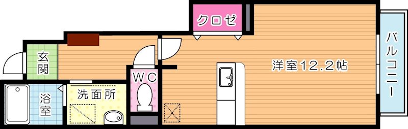 ユニゾン大平　C棟 103号室 間取り