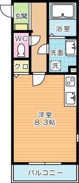 Sou.leaf九工大前(サウスリーフ九工大前) 106号室 間取り