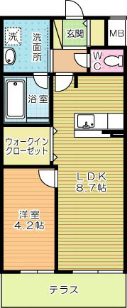 四季荘 106号室 間取り
