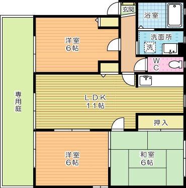 パラシオ赤坂 Ｃ棟 102号室 間取り