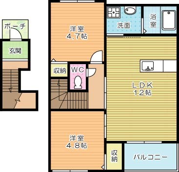 エスプランティ　SGK   202号室 間取り