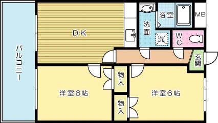 エルザサンリバー戸畑 805号室 間取り