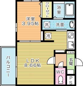 Ｃｈｅｒｉｍ南方（シェリム南方） 間取り図