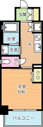 VERDE幸町(ヴェルデ幸町) 206号室 間取り