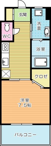 アルゴヴィラージュ工大前 1003号室 間取り