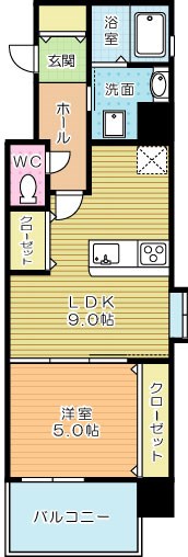 アルゴヴィラージュ工大前 1001号室 間取り