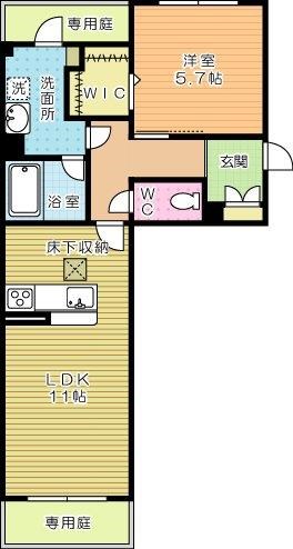 シャーメゾンVivace(シャーメゾンヴィヴァーチェ) 103号室 間取り