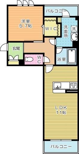 シャーメゾンVivace(シャーメゾンヴィヴァーチェ) 304号室 間取り