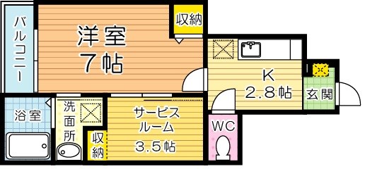 ポルタコスタⅡ B棟 間取り図