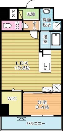 サンフォート小倉 502号室 間取り