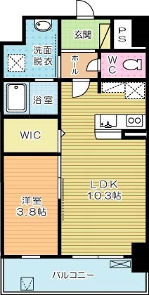 サンフォート小倉 308号室 間取り