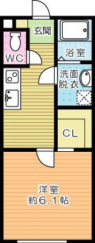 ＧＯＬＤ　ＳＨＩＰ（ゴールドシップ） 201号室 間取り