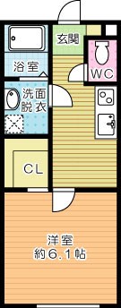 ＧＯＬＤ　ＳＨＩＰ（ゴールドシップ） 204号室 間取り