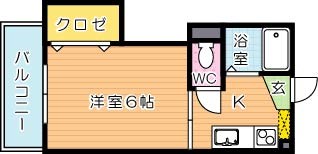 【学生★必見】ハイスランドマンションⅠ 間取り