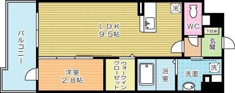 グランヒルズ戸畑 1003号室 間取り