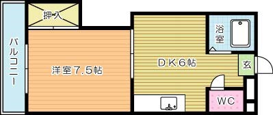ハイツフクダ  305号室 間取り
