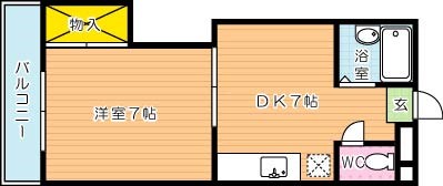 ハイツフクダ  305号室 間取り