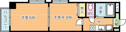 ヴァリーゴールド足立 301号室 間取り