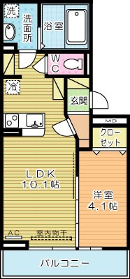 M・Ｋ・Ｋ萩崎町 302号室 間取り