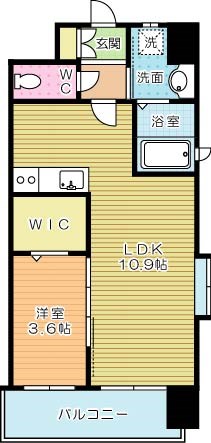 ギャラクシー西小倉 201号室 間取り