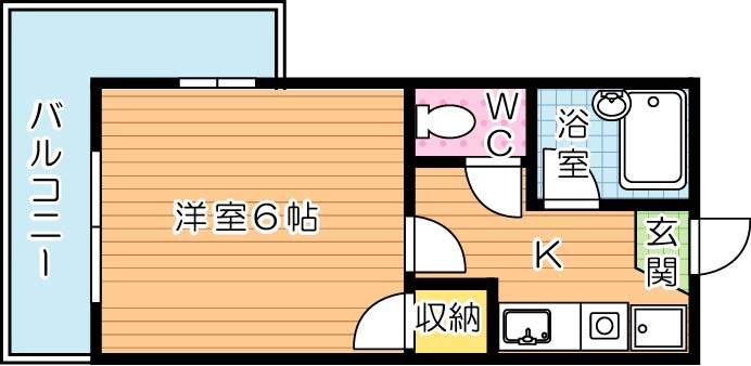 シャトレ白川町 間取り