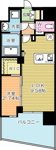 コートハウス・ピノ  902号室 間取り