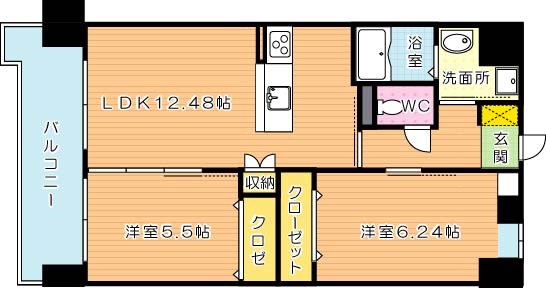 ギャラン鷹の巣 間取り図