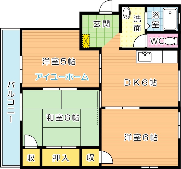 キャラメルハウス　C棟 202号室 間取り