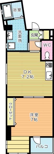 アルバース三萩野 304号室 間取り
