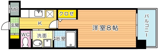 さくら館 302号室 間取り