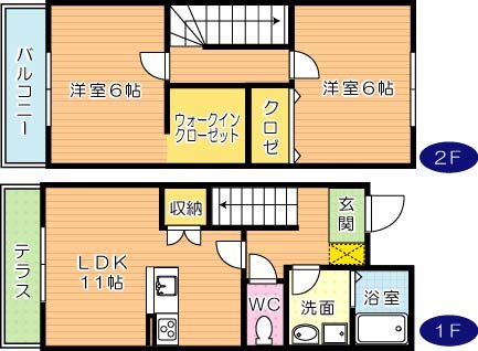 グランスタ馬場山Cコート 間取り図