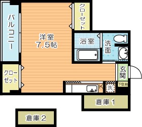 アプリークスロクス 101号室 間取り