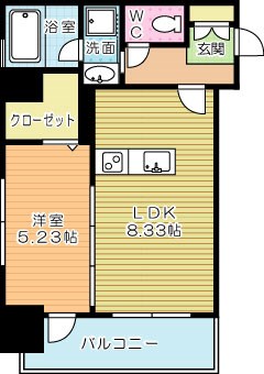 ざ・小倉 1008号室 間取り