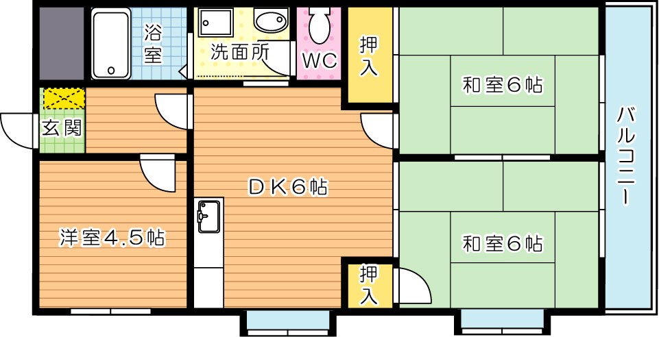 シャトレ熊西Ⅲ 間取り図